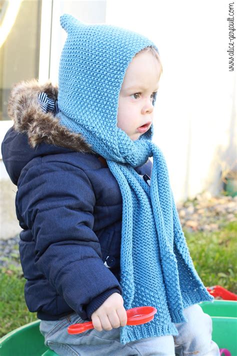 Echarpe Capuche Pour Enfant Au Tricot Diy Par Alice Gerfault