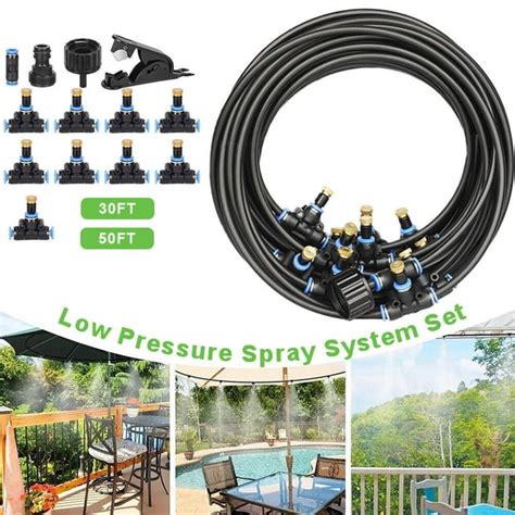 Paddsun Outdoor Continuous Kit For Patio 3050ft Water Mister Misting