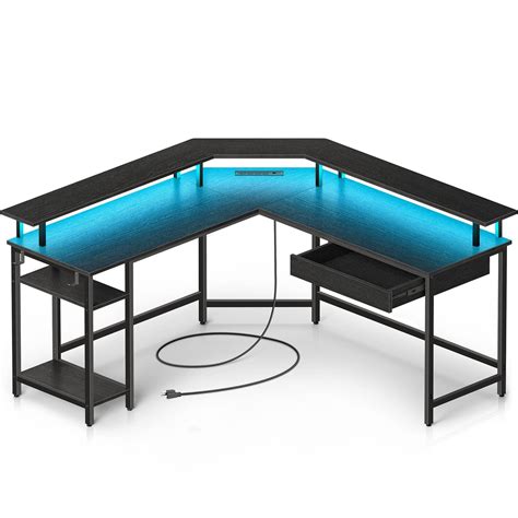 Buy Rolanstar L Shaped Gaming Desk With Drawer Reversible