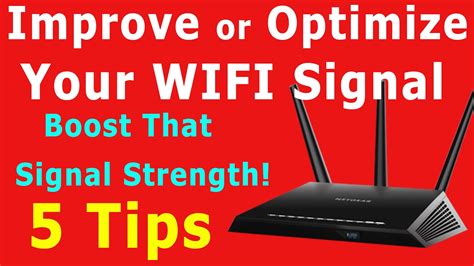 How To Improve Or Optimize Your Wifi Signal Youtube