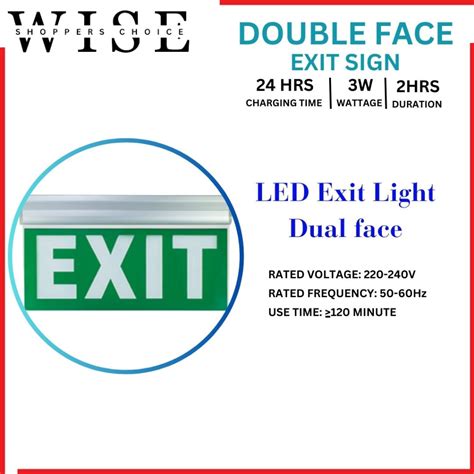 Emergency Exit Light Safety Sign LED Signs Exit Signs LED Exit Sign ...