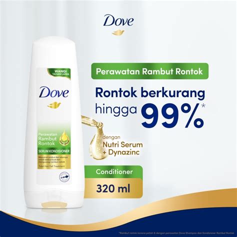 Jual Dove Conditioner Perawatan Rambut Rontok Berkurang Dengan