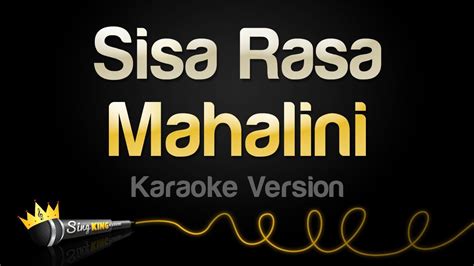 Mahalini Sisa Rasa Karaoke Version Youtube