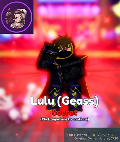 Lulu Geass Evo Anime Adventure Aa