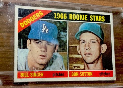 Don Sutton Topps Baseball Card Rc Los Angeles Dodgers Mlb