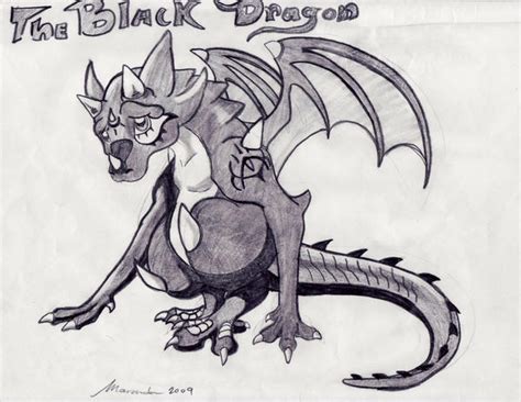 Chibi Black Dragon By Fangdracona On Deviantart