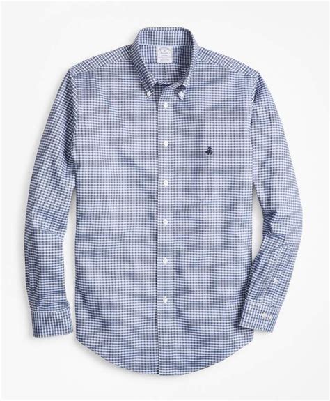 Brooks Brothers Non Iron Regent Fit Check Sport Shirt In Sports