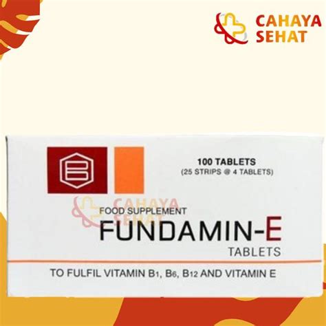 Jual Fundamin E Tab Box Kra Shopee Indonesia