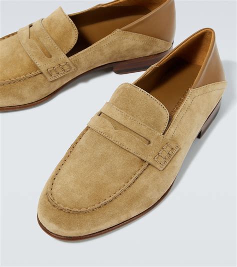 Plymouth Suede Penny Loafers In Brown Manolo Blahnik Mytheresa