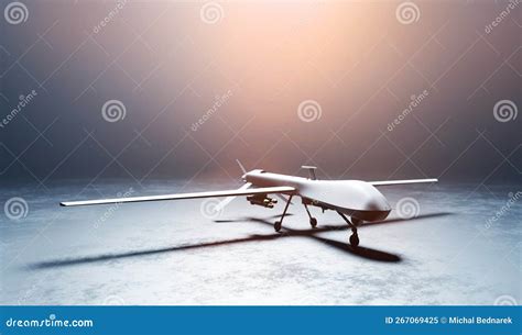 Military combat drone UAV stock image. Image of army - 267069425