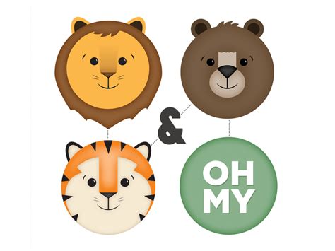 Lions, Tigers & Bears. OH MY by Laura Moyer on Dribbble