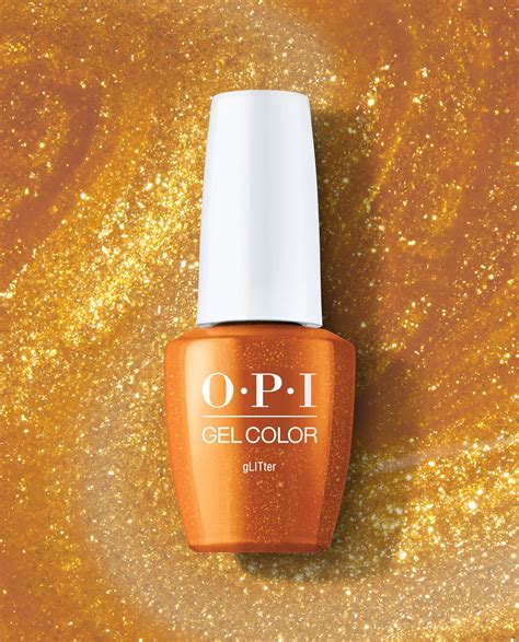 OPI®: Shop gLITter - GelColor | Orange Glitter Nail Polish