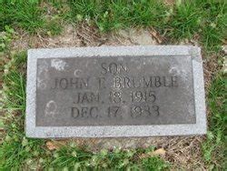 John Fletcher Brumble Homenaje De Find A Grave