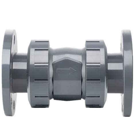 High Quality Plastic Double Flange Check Valve PVC Single Union Check