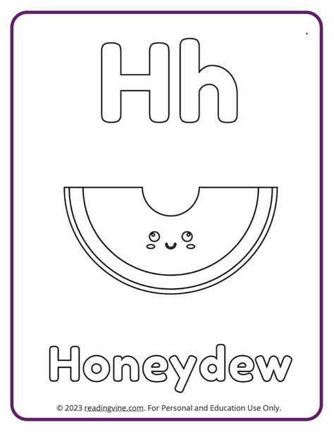 Letter H Coloring Pages