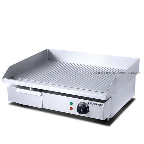 Commercial Kitchen Equipment Griddle Grooved Plate Electric Griddle - Electric Griddle Grill and ...