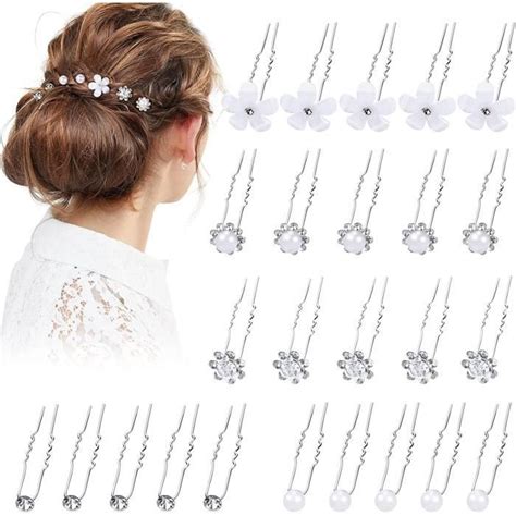 25 Pièces Épingle à Cheveux Mariage Accessoire Cheveux Mariage Pince