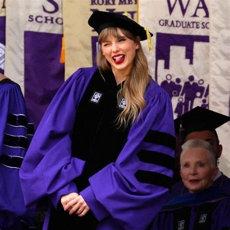 Taylor Recieving Her Honorary Doctorate At Yankee Stadium From Nyu 5