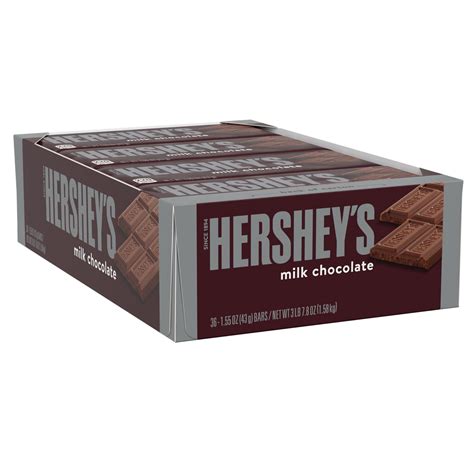 Buy Hersheys Milk Chocolate Candy Bars 155 Oz 36 Count Online At