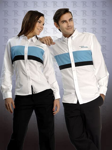 Uniforme Corporativo Mixto Con Logo Bordado De La Empresa De Dos Piezas