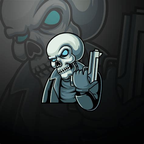 gamer skull mascot logo design 6695698 Vector Art at Vecteezy