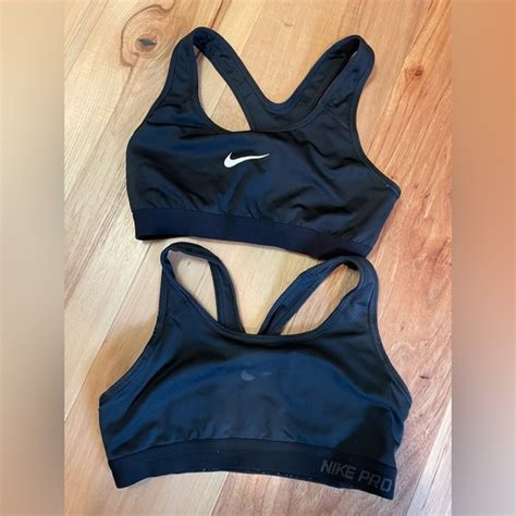 Nike Intimates And Sleepwear 2 Nike Dri Fit Black Sports Bras Smalls Poshmark