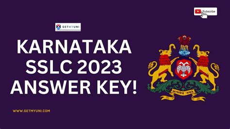 Karnataka Sslc 2023 Answer Key Released How To Download Karnataka