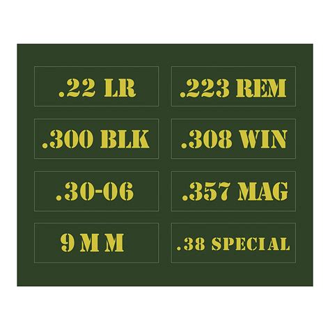 Ammo Can Vinyl Skin Sticker Decal 16 Pcsset Variety 639 After Code