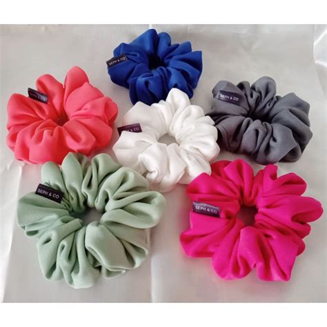 Big And Fluffy Neoprene Scrunchies Xl Shopee Philippines