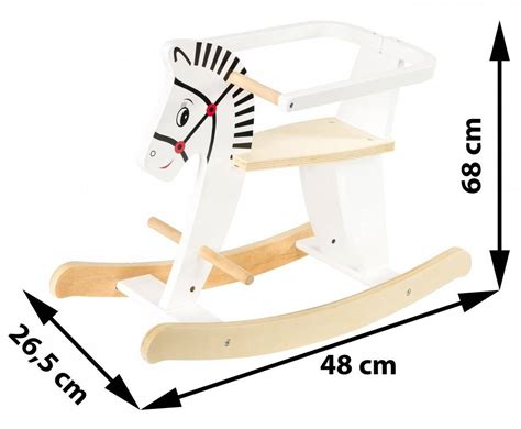 Wooden Rocking Horse With Barriers K11 Toys Rocking Horses Toys