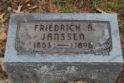 Frederick August Janssen 1863 1896 Mémorial Find a Grave