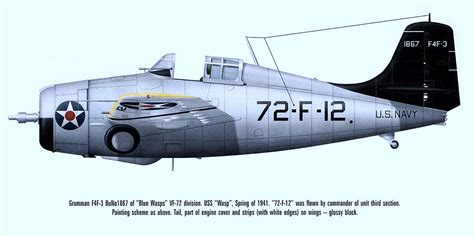 Asisbiz Grumman F F Wildcat Vf Black F Buno Aboard Cv