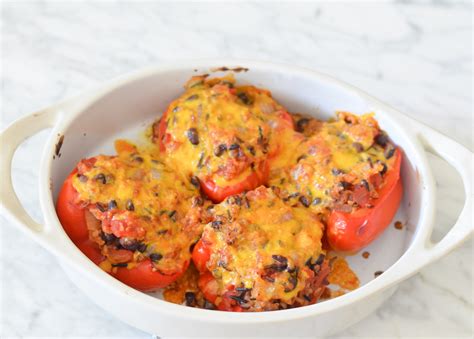 Wild Rice Stuffed Bell Peppers Luci S Morsels