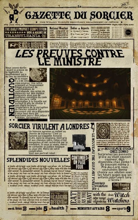 Gazette Du Sorcier In 2024 Harry Potter Potterhead Magic Shop