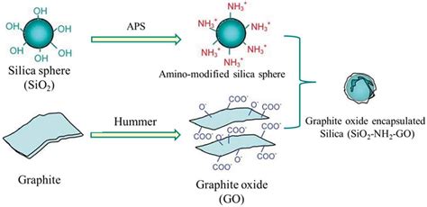 The Schematic Illustration Of The Fabrication Of Sio2apsgo Hybrids