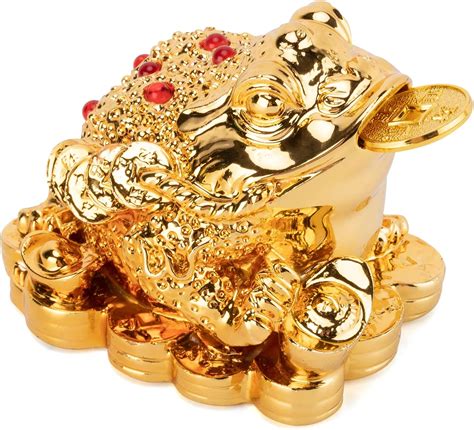 Amazon Brass Feng Shui Money Frog Three Legged Wealth Traditional