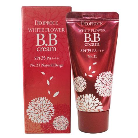 Deoproce White Flower BB Cream SPF35 PA+++ 30gm #21 Natural Beige