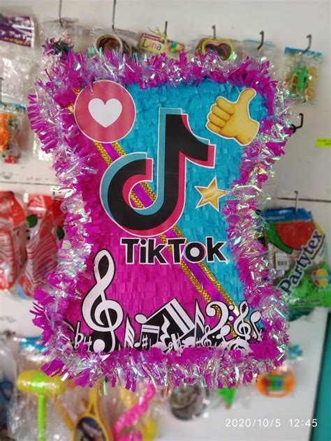 Piñata De Tik Tok Tik Tok Piñata Birthday Candles Birthday