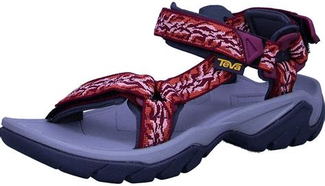 Teva Terra Fi Universal W S Sandales Bride Cheville Femme Rouge