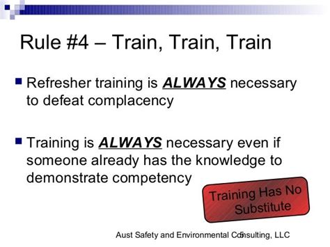 Six Simple Rules Of Training