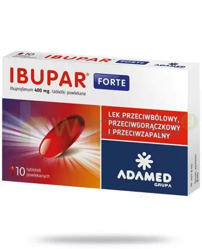 Ibupar Forte 400mg 10 tabletek powlekanych ᐈ Cena Opinie Wskazania Skład