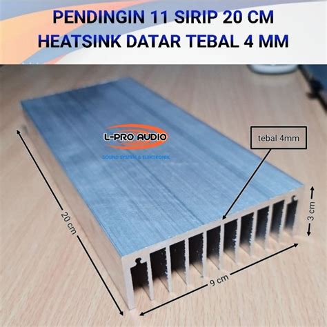 Jual Pendingin Transistor Sirip Cm Heatsink Alumunium Tebal Mm