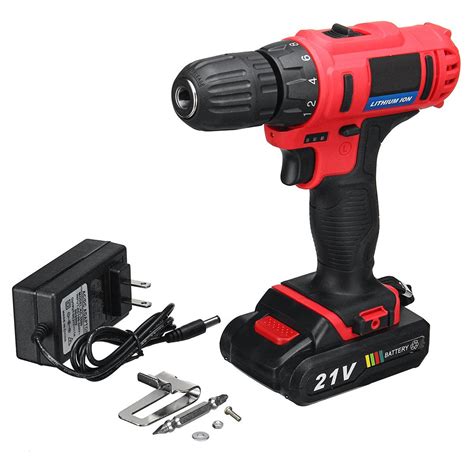 21v Cordless Drill Rechargeable Lithium Battery Electric Drill Power Drills Driver Sale