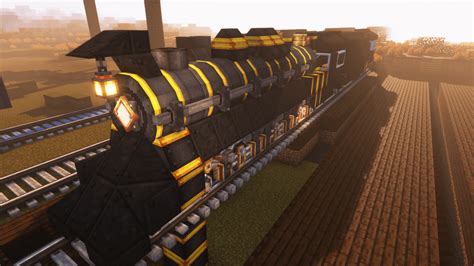 A steel steam locomotive set - all schematics/mods required/credits in the comments : r/CreateMod