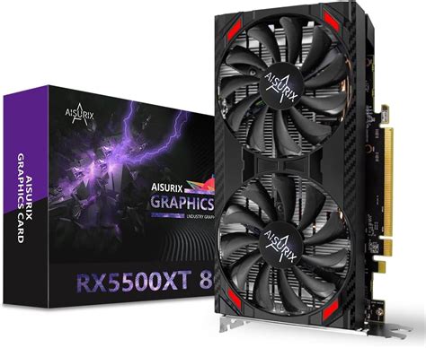 Rx 5500 Xt 8gb Gddr6 Graphics Card128 Bit 2xdp Hdmi Pci Express 40x8 8pin With Fan