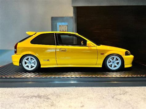 Ignition Ig Honda Civic Ek Type R Yellow With Engine Width