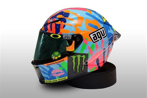 Valentino Rossi Il Casco Per Il Round Di Misano Della Motogp