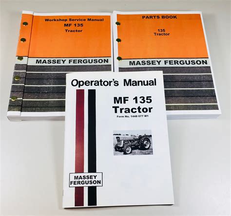 Massey Ferguson 135 Tractor Factory Service Parts Operators Manual Sho Peaceful Creek