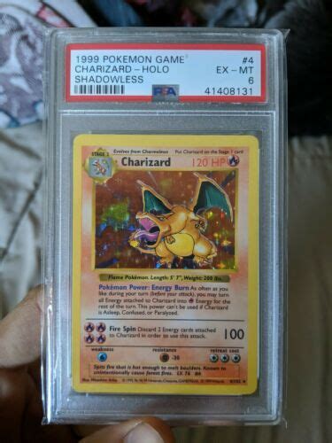 Mavin Psa 6 Charizard 1999 Pokemon Base Unlimited Shadowless