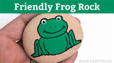 How To Paint A Frog Rock Tutorial For Beginners Rock Painting